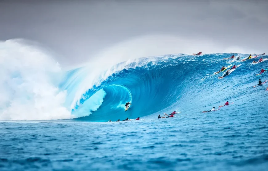Surfing in Fiji
